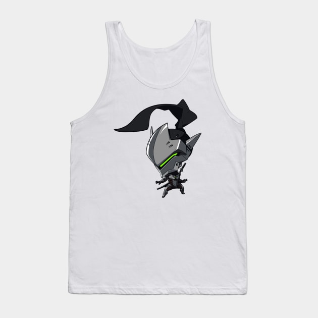 Genji Cute Spray - Overwatch Tank Top by Bystanders